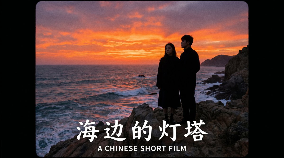 国产获奖短片视频《海边的灯塔》